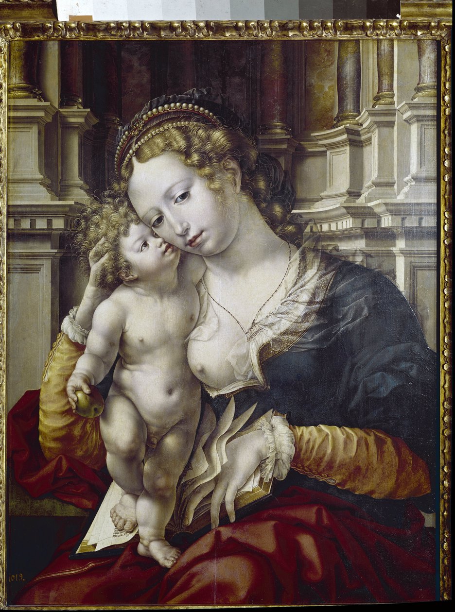 A Szűz és a Gyermek (olaj a panelen alkotó: Jan (c.1472 c.1533) Gossaert