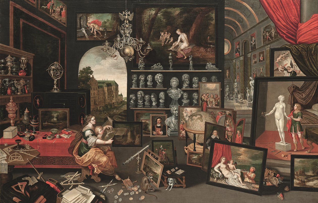 A látás allegóriája (olaj, vászon) alkotó: Jan (follower of) Brueghel