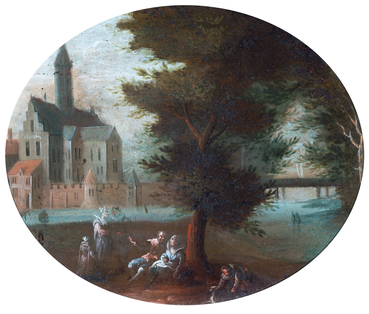 Jelenet egy parkban alkotó: Jan (follower of) Brueghel