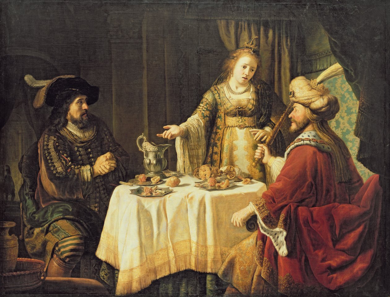 Az étkezés Eszterrel alkotó: Jan 1620 76 Victors