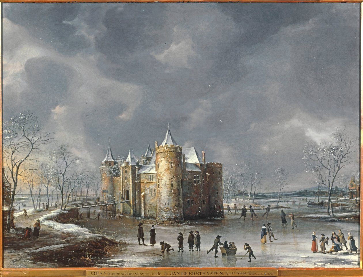 A muydeni kastély télen alkotó: Jan Abrahamsz. Beerstraten