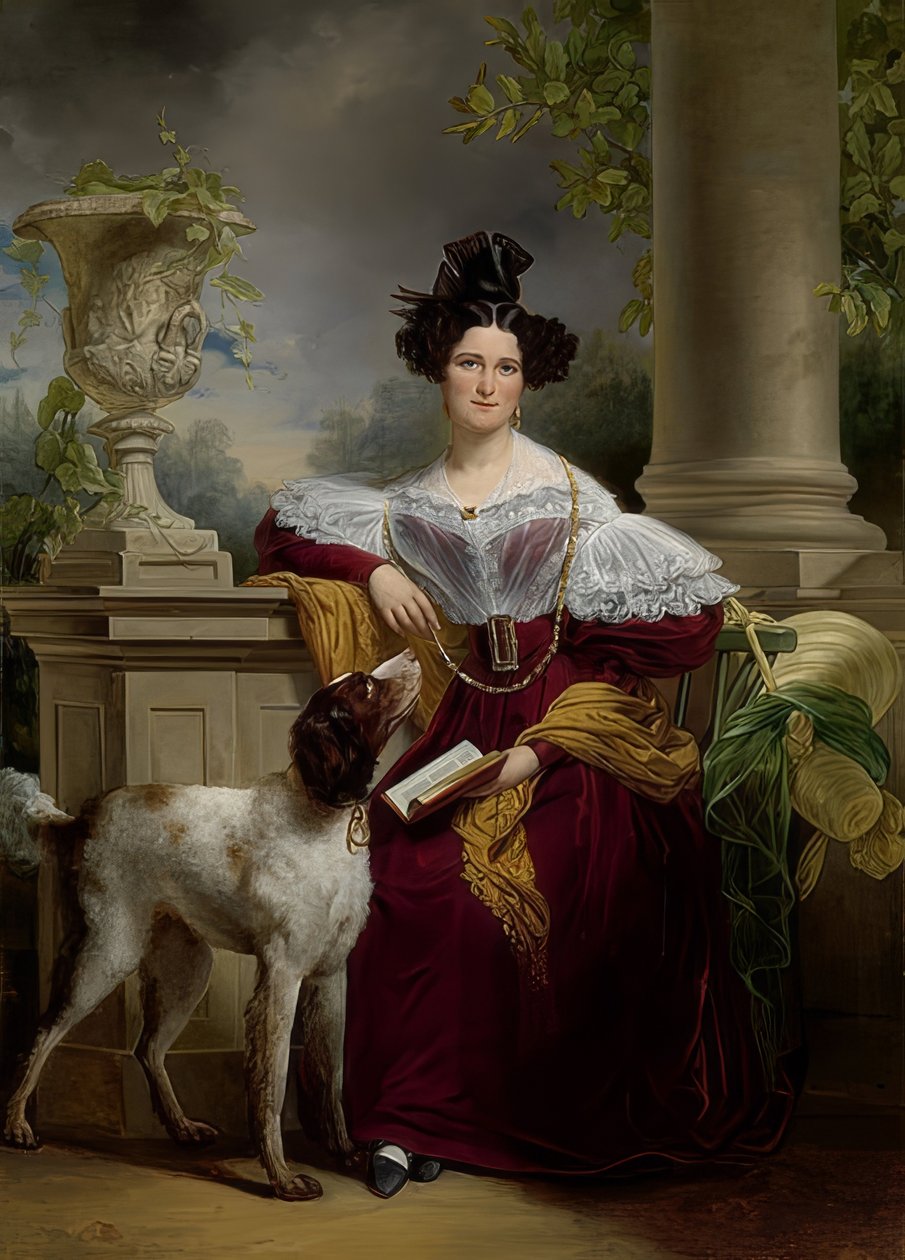 Alida Christina Assink portréja. 1833 alkotó: Jan Adam Janszoon Kruseman