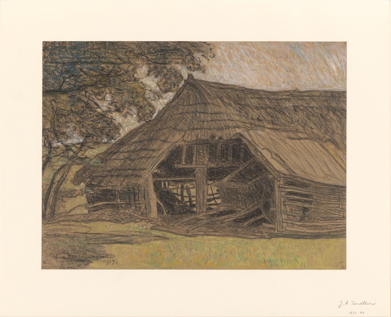 Leromlott fészer alkotó: Jan Adam Zandleven