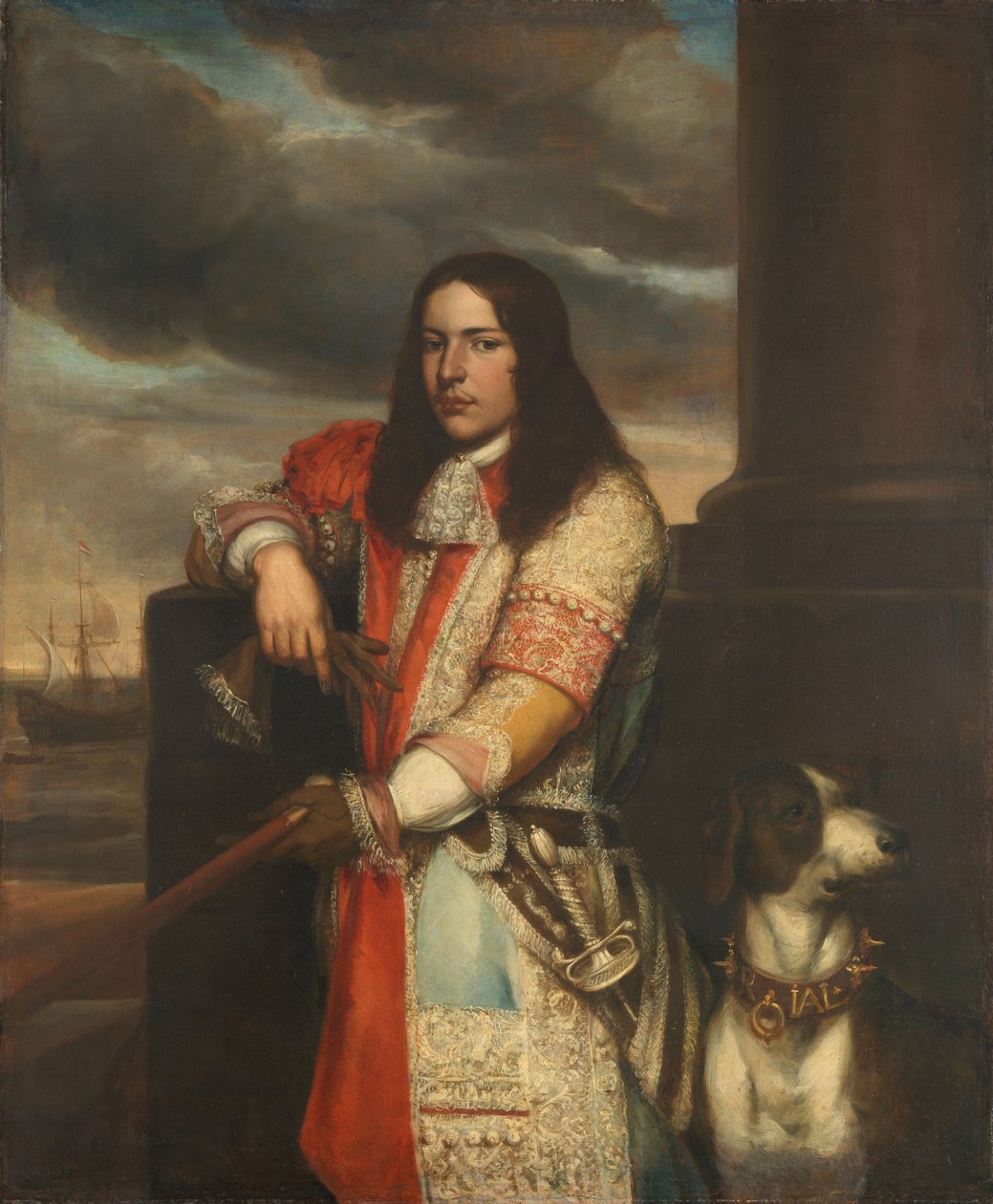 Engel de Ruyter, admirális, 1670 körül (olaj, vászon) alkotó: Jan Andrea Lievens