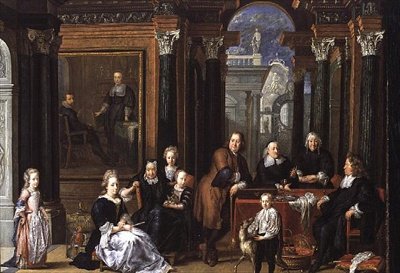 A Fay dHerbe családi portré, 1693 alkotó: Jan Anthonie Coxie