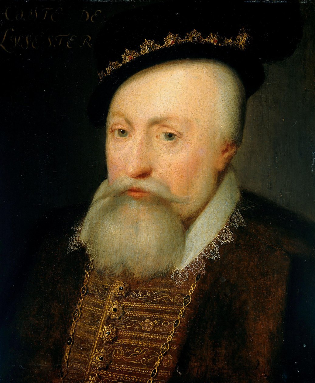 Robert Dudley, Leicester grófjának portréja alkotó: Jan Antonisz van Ravesteyn (workshop of)