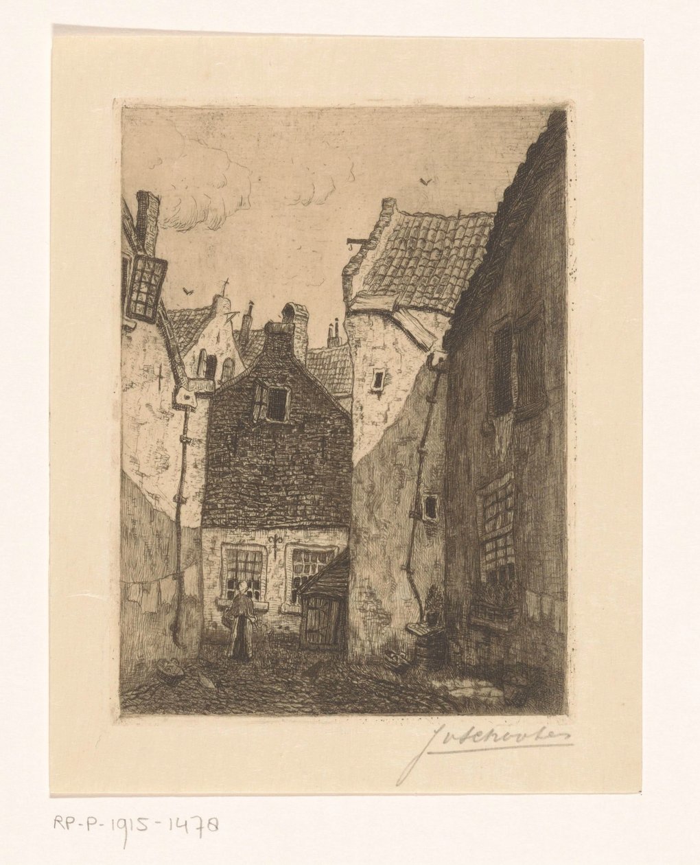 Udvar alkotó: Jan Antonius van Schooten (signed by artist)