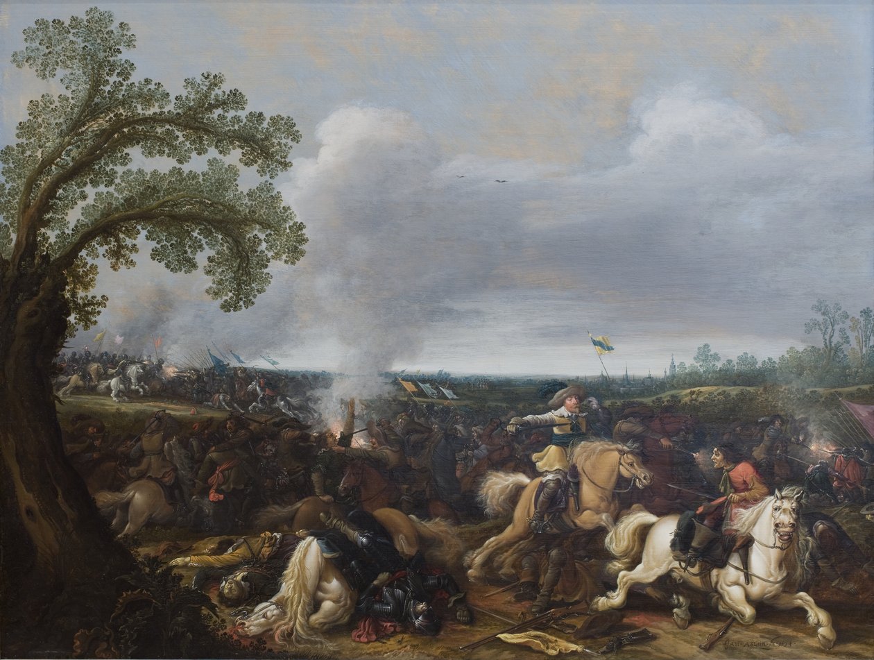 II. Gusztáv Adolf svéd király a Lützen melletti csatában 1632. november 16-án alkotó: Jan Asselijn