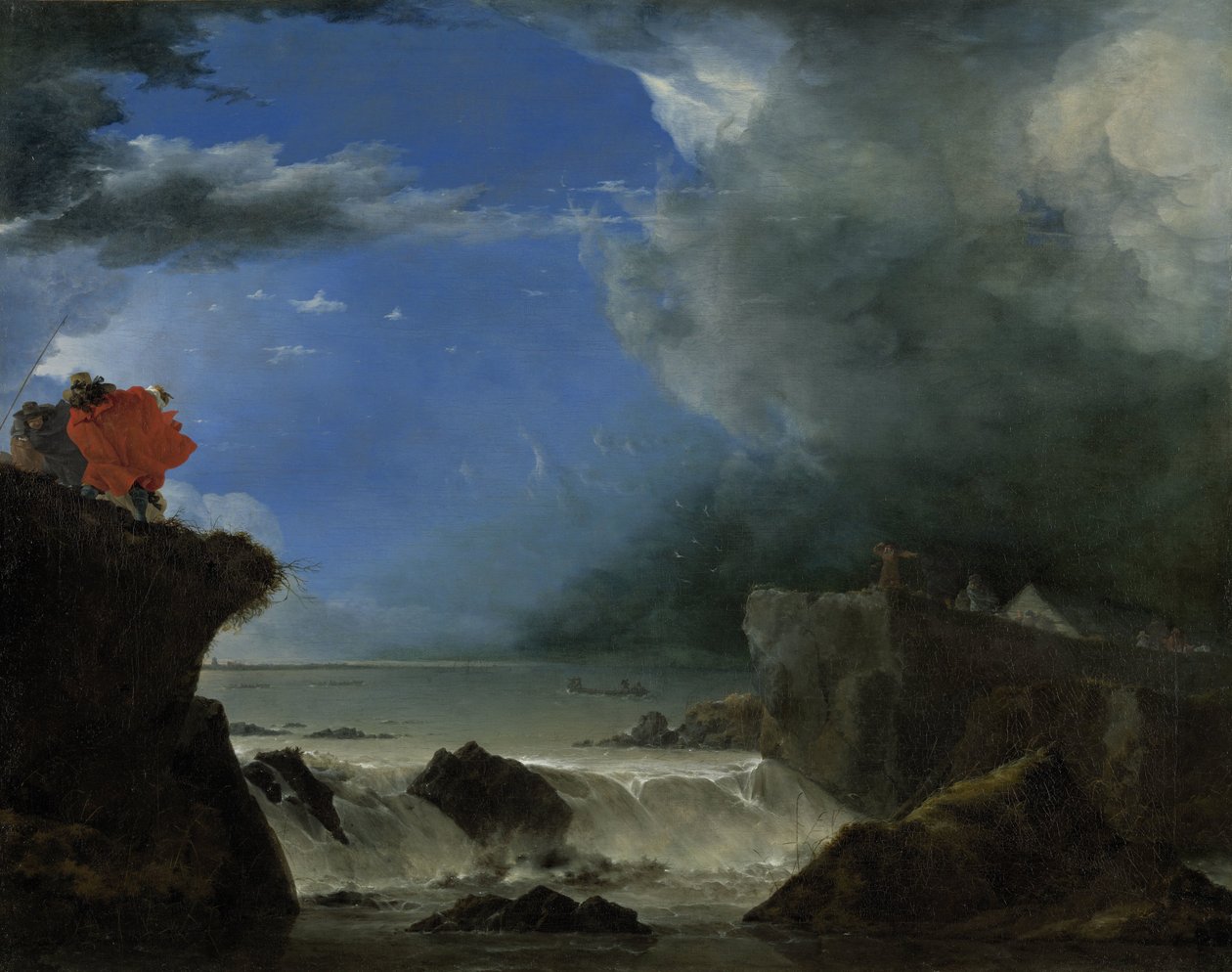 A Szent Antal-gát áttörése Amszterdam közelében Az amszterdami Sint Anthonisdijk – ma Zeeburgerdijk – gátszakadása az 1651-es Sint-Pieters-árvíz következtében látható. alkotó: Jan Asselijn