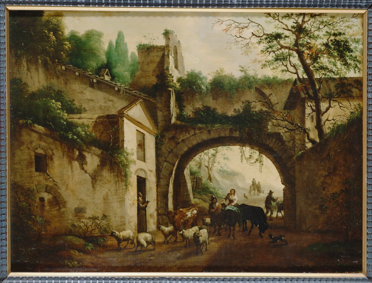 A római San Lazzaro boltív ... (festmény vászonra) alkotó: Jan Asselyn