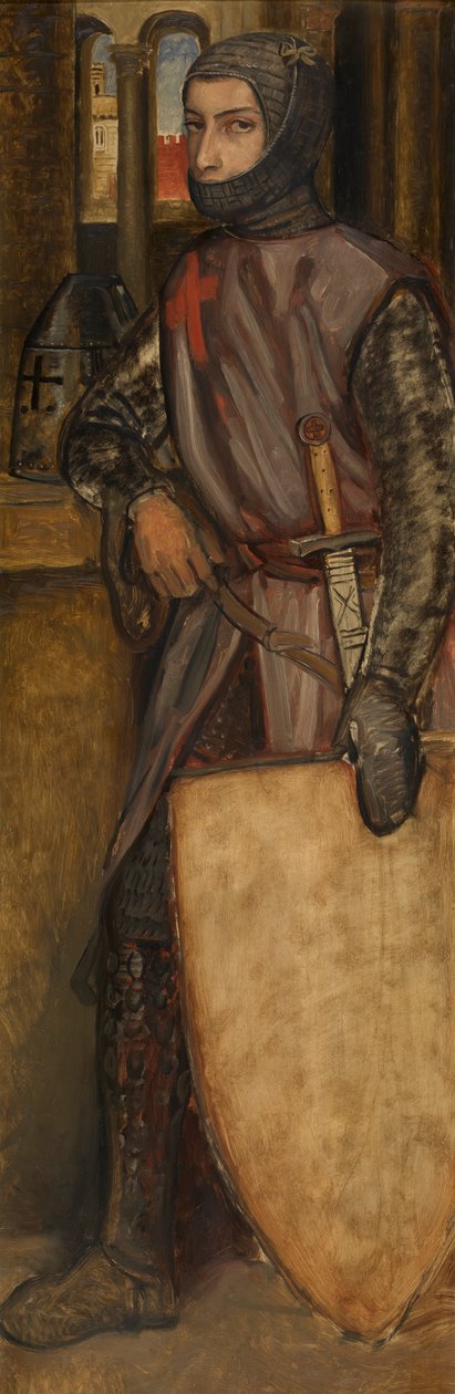 Godfrey of Bouillon (olaj a panelen) alkotó: Jan August Hendrik Baron Leys