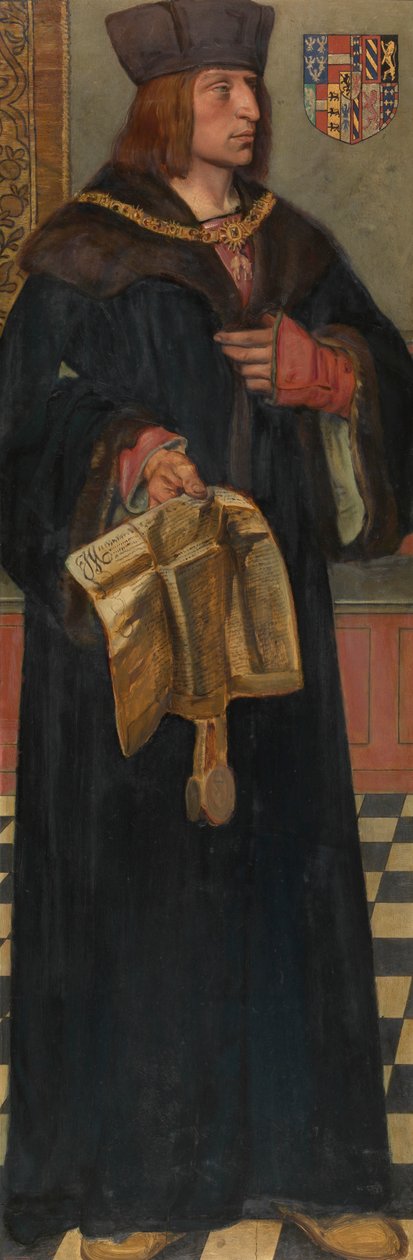 I. Maximilianus, római császár (olaj a táblán) alkotó: Jan August Hendrik Baron Leys