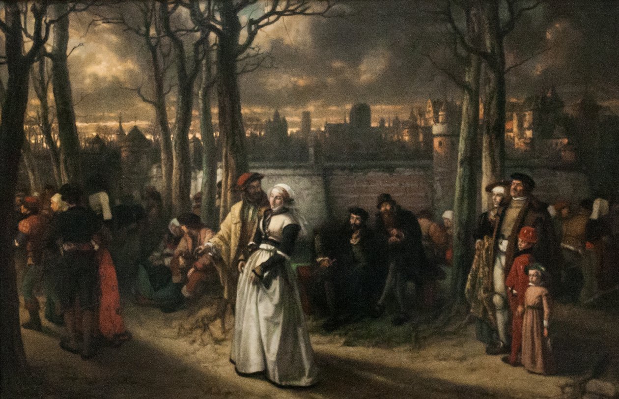 Séta a falakon kívül alkotó: Jan August Hendrik Leys