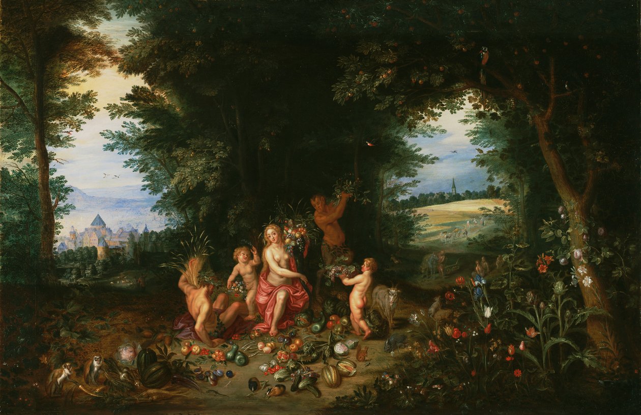 Tájkép Ceres-szel (A Föld allegóriája) alkotó: Jan & Balen Hendrik van (1575-1632) Brueghel