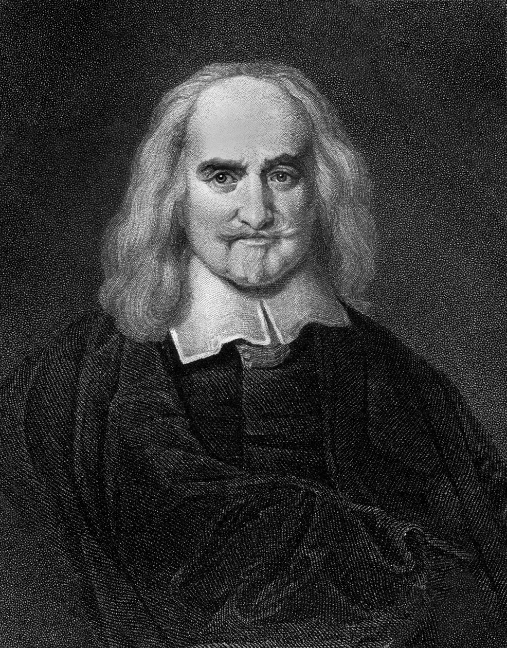 Thomas Hobbes (1588-1679) angol filozófus, metszet alkotó: Jan Baptist (after) Jaspers
