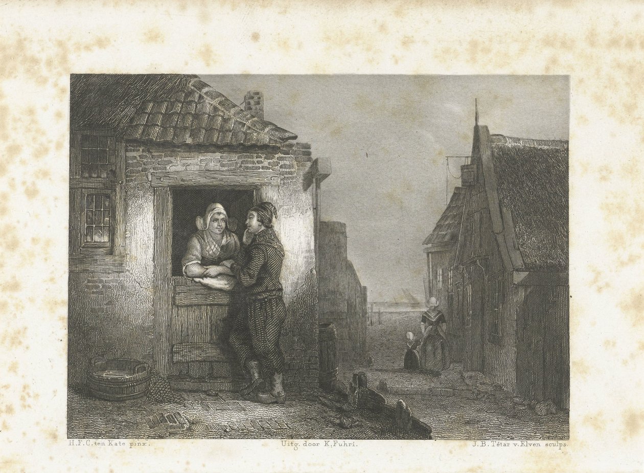Volendam házaspár alkotó: Jan Baptist Tetar van Elven