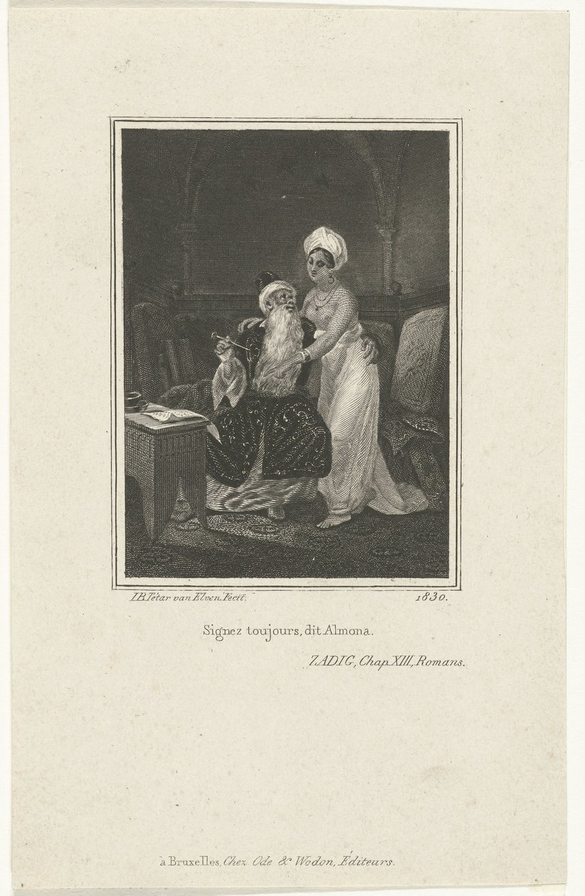 Zadig és Almona alkotó: Jan Baptist Tetar van Elven