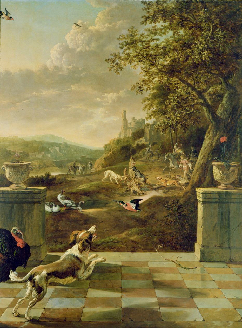 Vadászjelenet alkotó: Jan Baptist Weenix
