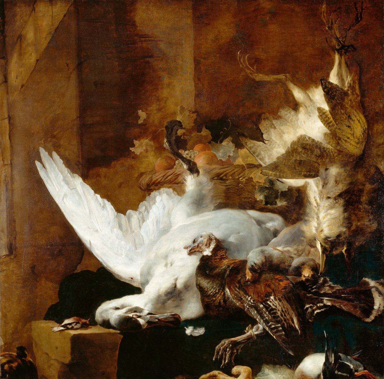 Csendélet döglött hattyúval, 1651 körül alkotó: Jan Baptist Weenix