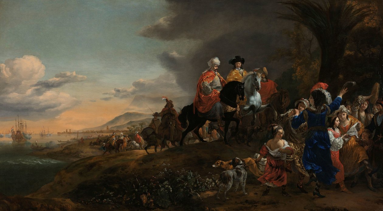 A holland nagykövet Iszfahán felé tart A holland nagykövet Iszfahánba tart alkotó: Jan Baptist Weenix
