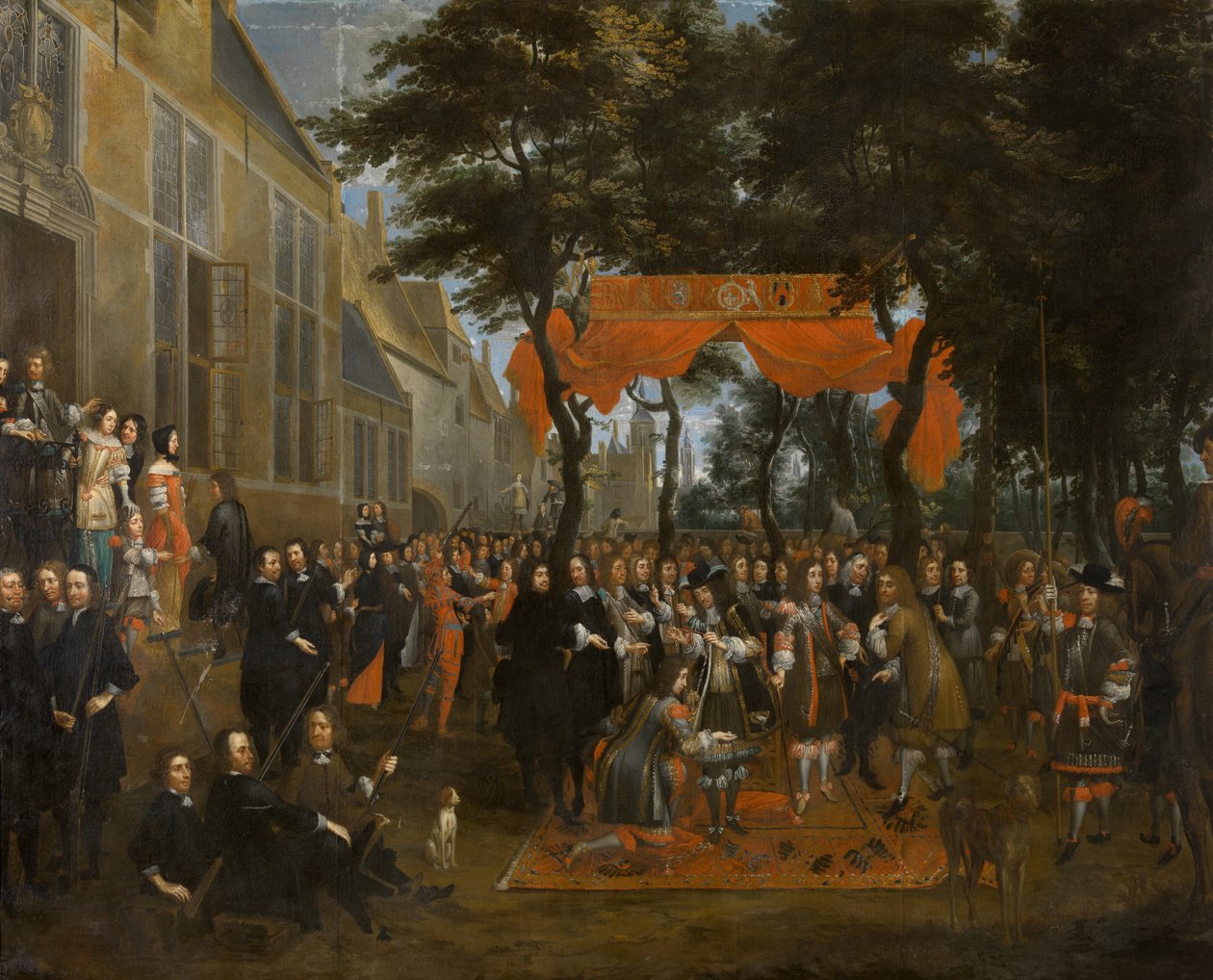 Károly és testvérei fogadtatása alkotó: Jan Baptist van Meunincxhove