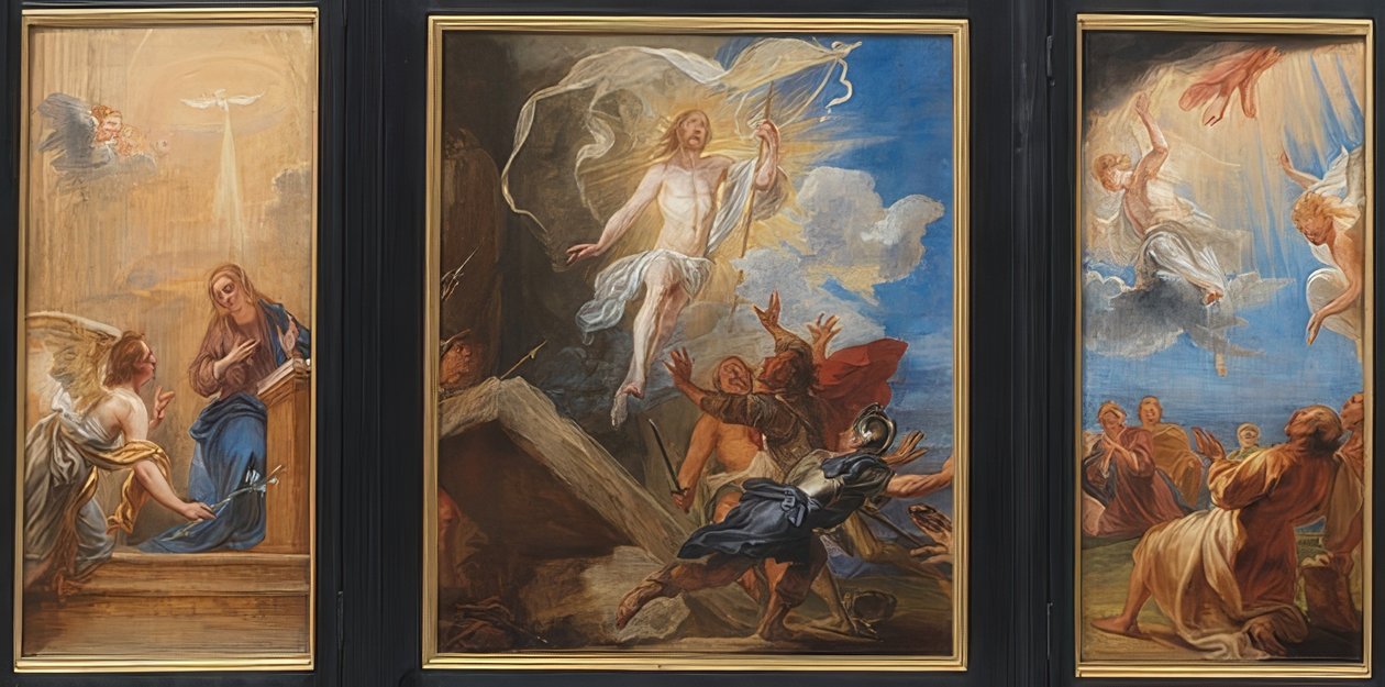 A Snyders-triptichon. 1659 körül alkotó: Jan Boeckhorst