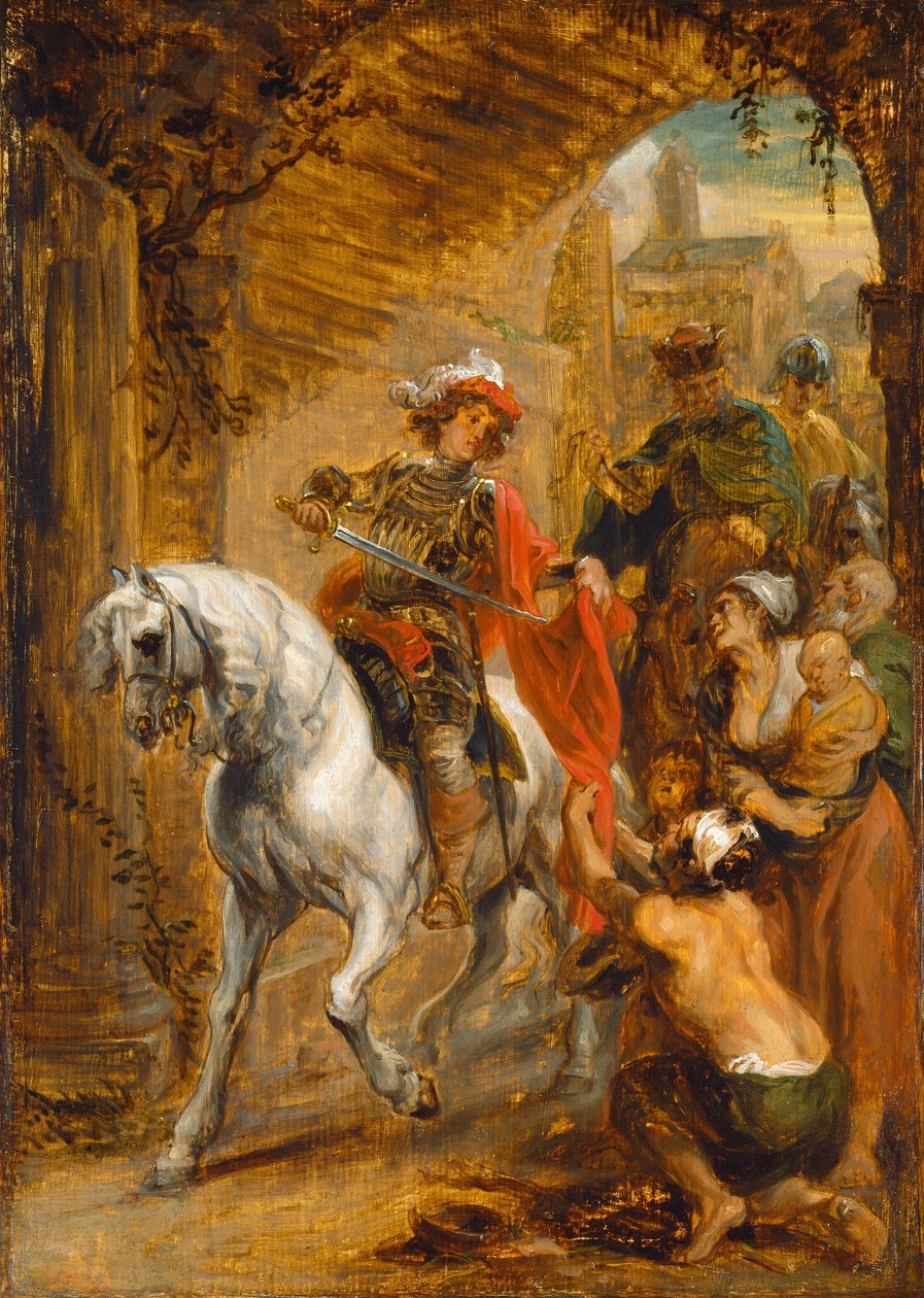 Szent Márton köpenyét osztva, c. 16401645. alkotó: Jan Boeckhorst