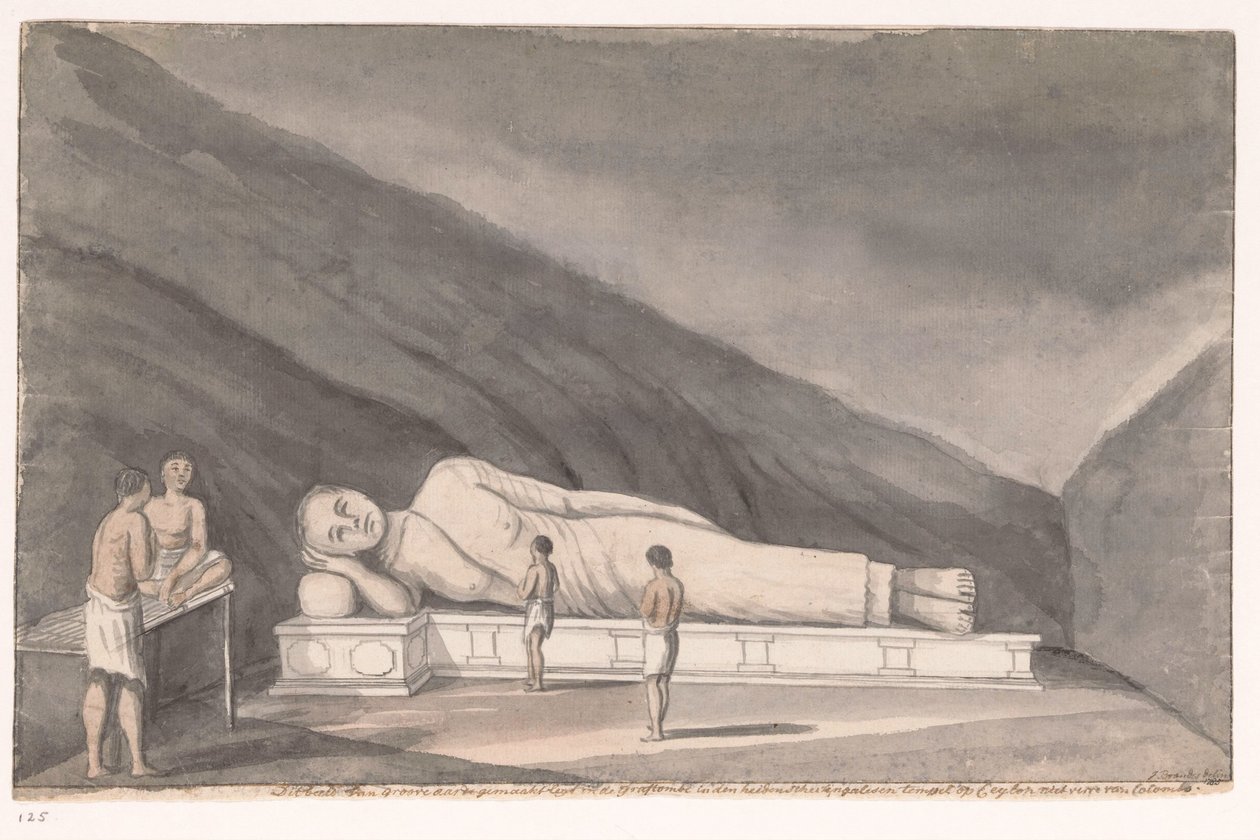 Ádám Berg (Mulkirigala), fekvő Buddha alkotó: Jan Brandes (signed by artist)