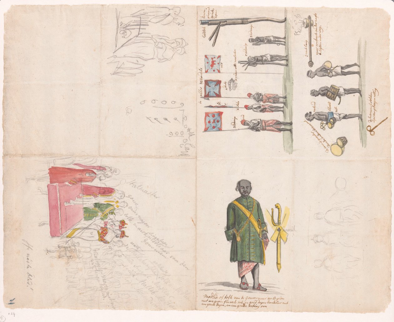 Kandy király követeinek fogadása, 1785 alkotó: Jan Brandes
