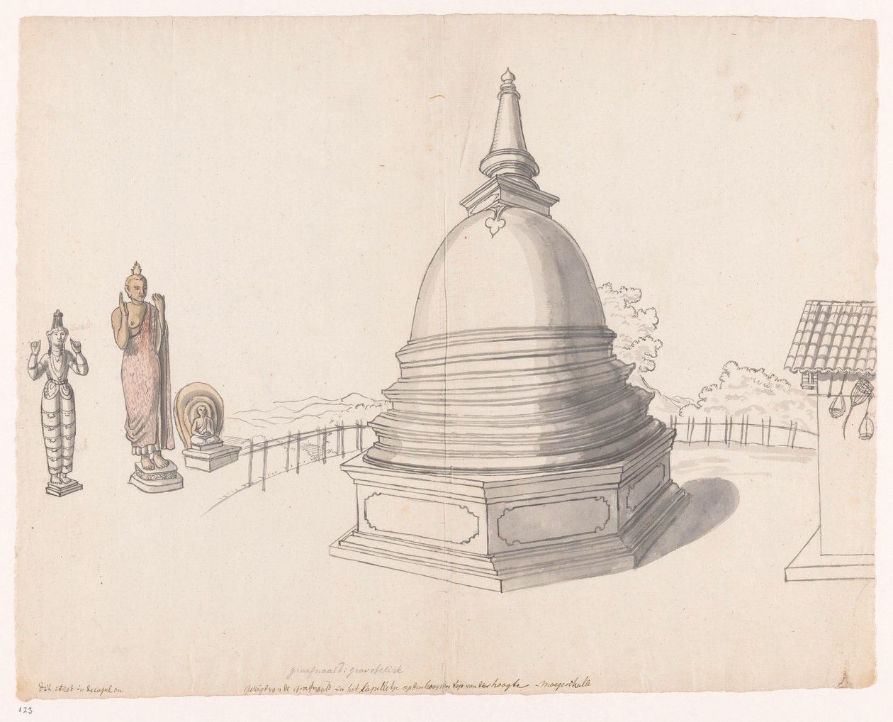 Singalese stupa te Moegerikalle alkotó: Jan Brandes