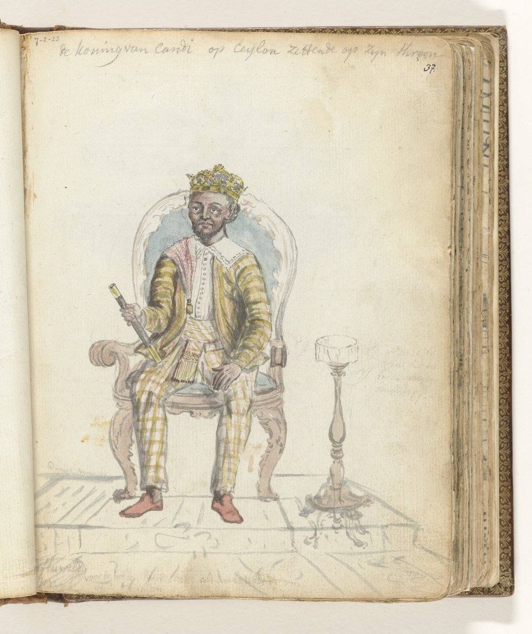 Kandy királya, Sri Rajadi Raja Sinha alkotó: Jan Brandes