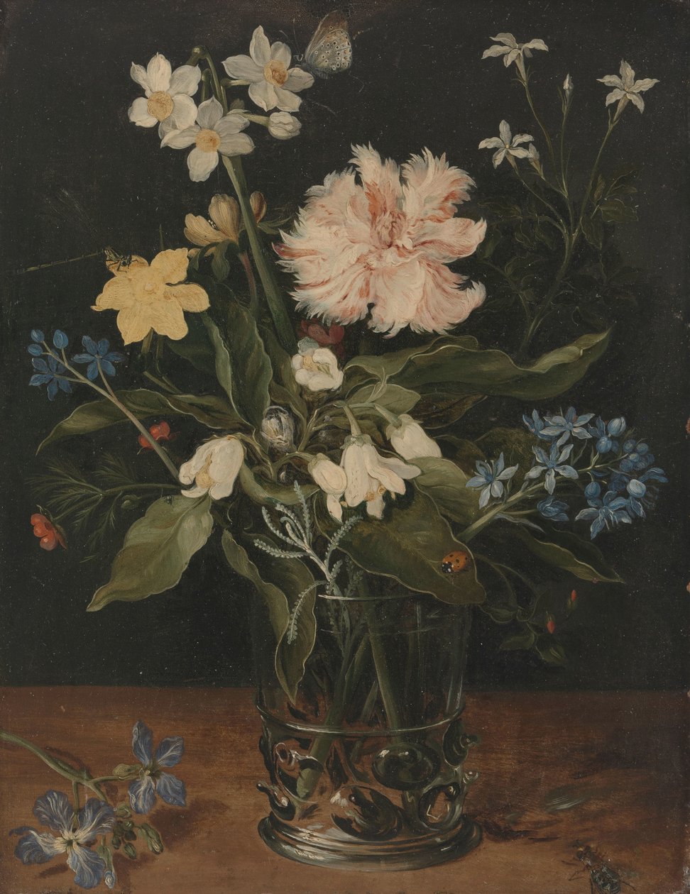 Csendélet virágokkal egy pohárban Csendélet virágokkal egy pohárban alkotó: Jan Brueghel (I)