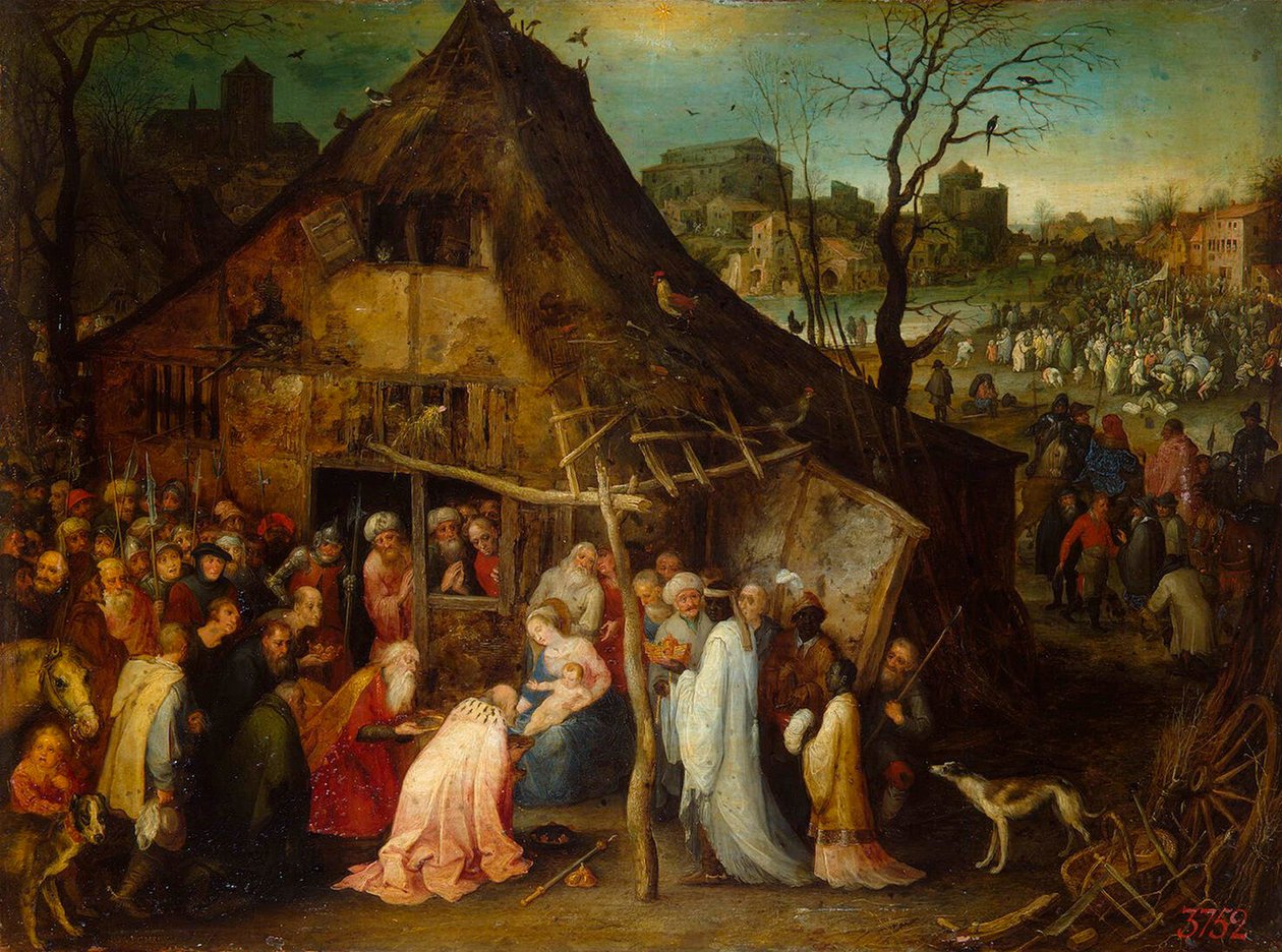 A mágusok imádása, c1600. alkotó: Jan Brueghel the Elder