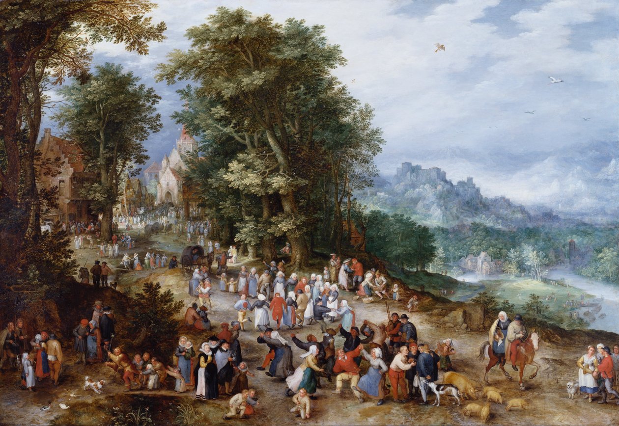 Flamand vásár alkotó: Jan Brueghel the Elder