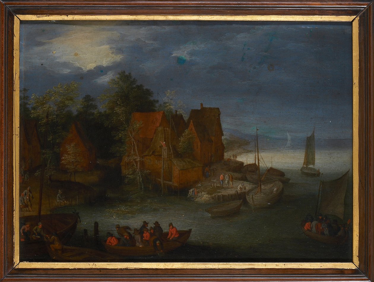 Falu a folyó mellett. alkotó: Jan Brueghel the Elder