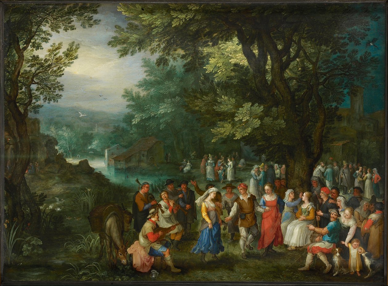 Esküvői tánc, 1596. alkotó: Jan Brueghel the Elder