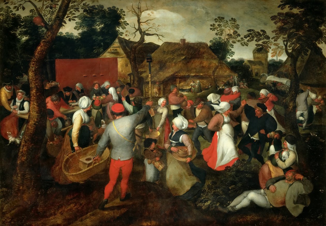 Esküvői tánc, kb. 1600. alkotó: Jan Brueghel the Elder
