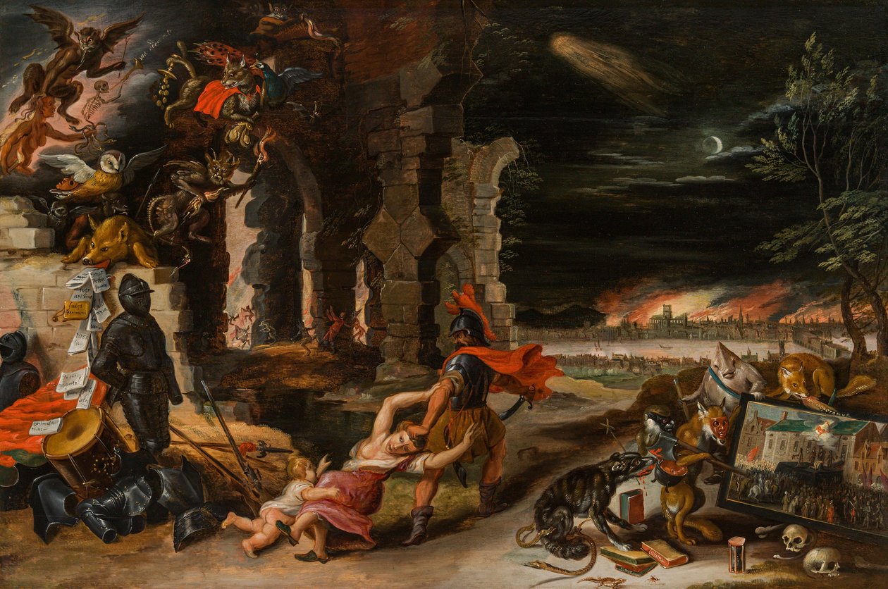 A törvény és az erőszak allegóriája (I. Károly angol király allegóriája) alkotó: Jan Brueghel the Younger