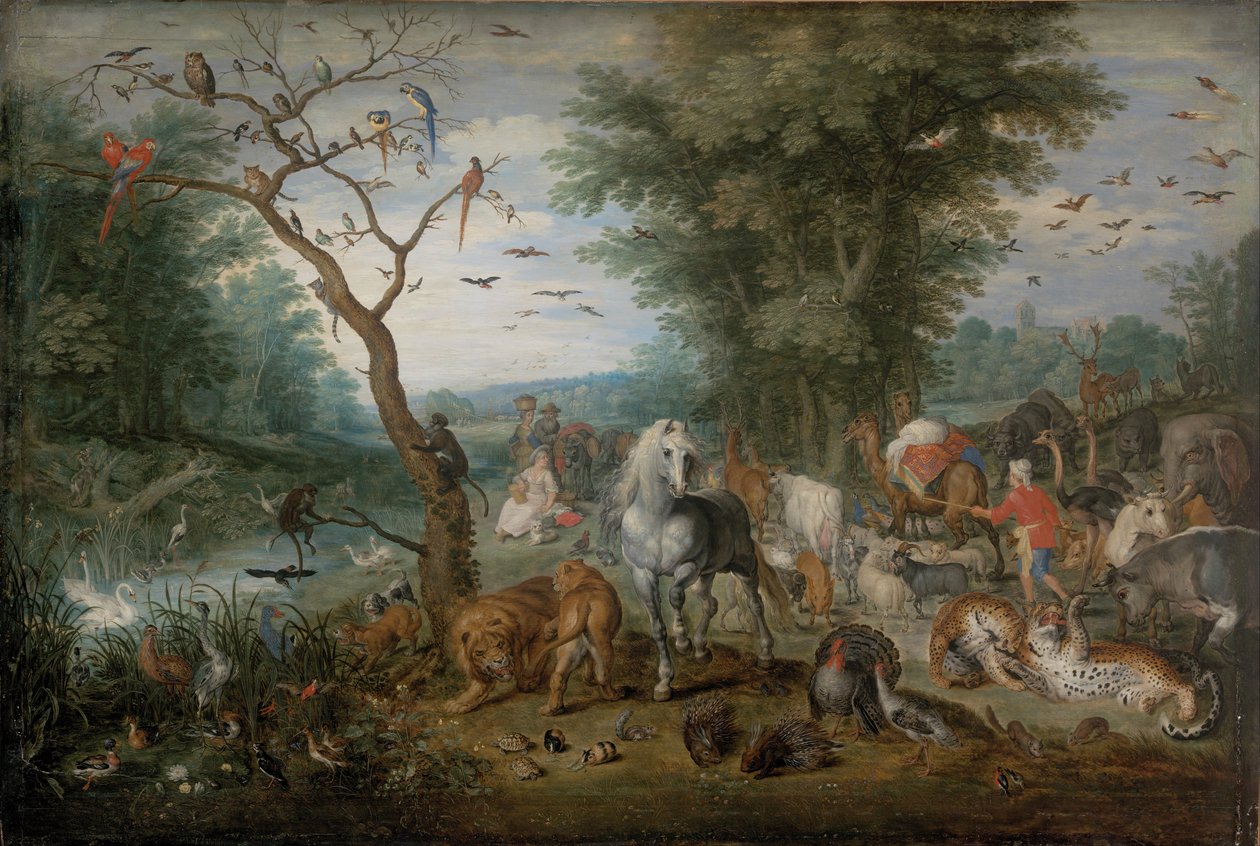 Paradicsomi táj állatokkal alkotó: Jan Brueghel the Younger