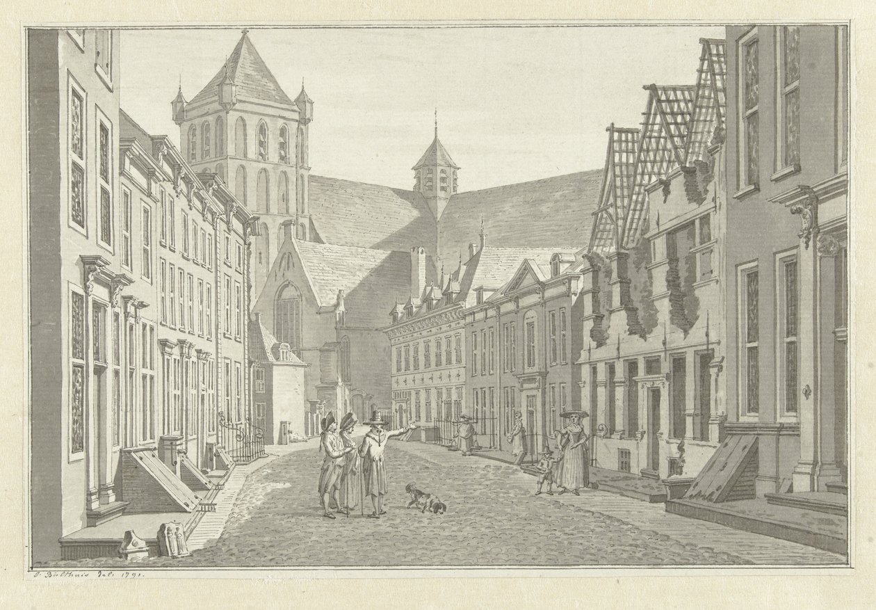 Lucas van Steveninck házának romja Middelburgban, 1787 alkotó: Jan Bulthuis (signed by artist)