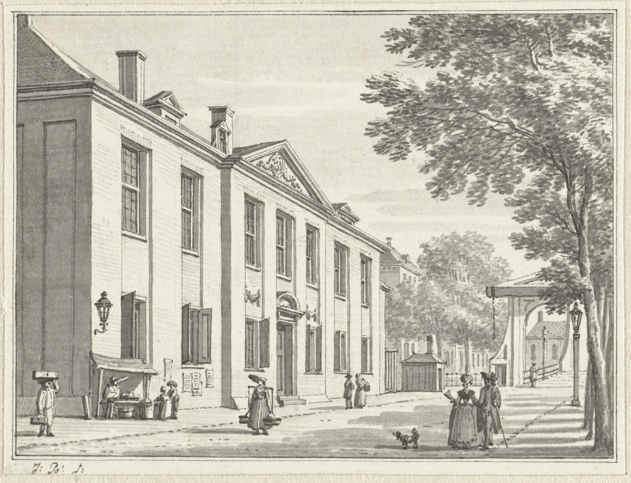 A Prinsenhof Rotterdamban alkotó: Jan Bulthuis