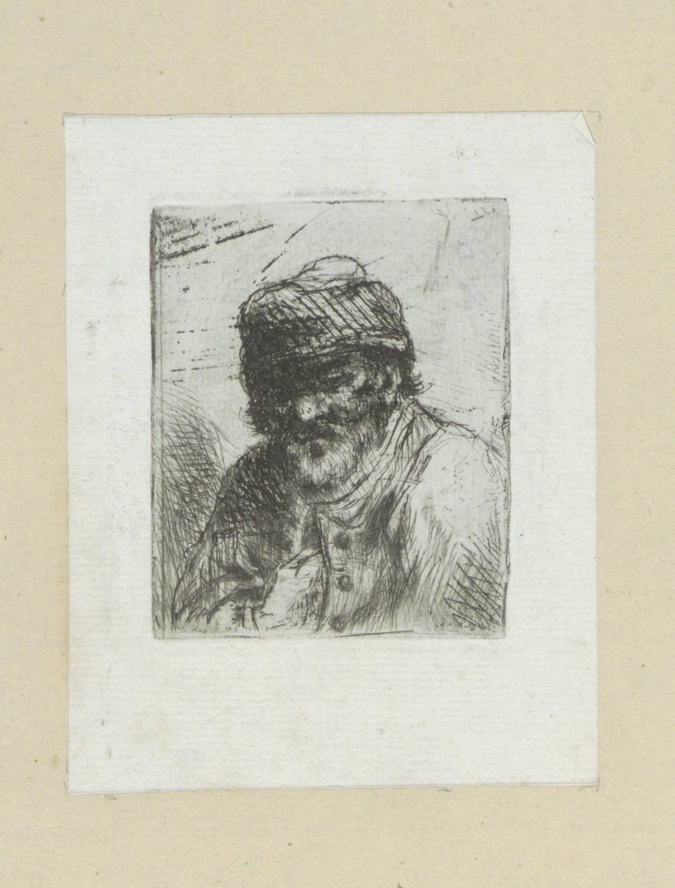 Bebaarde oude ember találkozott muts John Chalon rézkarcainak teljes munkája / Jean Chalon Complette des Eaux Fortes életműve (sorozat címe) alkotó: Jan Chalon