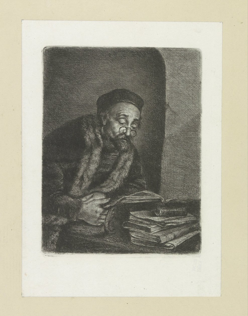 Férfi irodát vásárol John Chalon rézkarcainak teljes munkája / Jean Chalon Complette des Eaux Fortes életműve (sorozat címe) alkotó: Jan Chalon