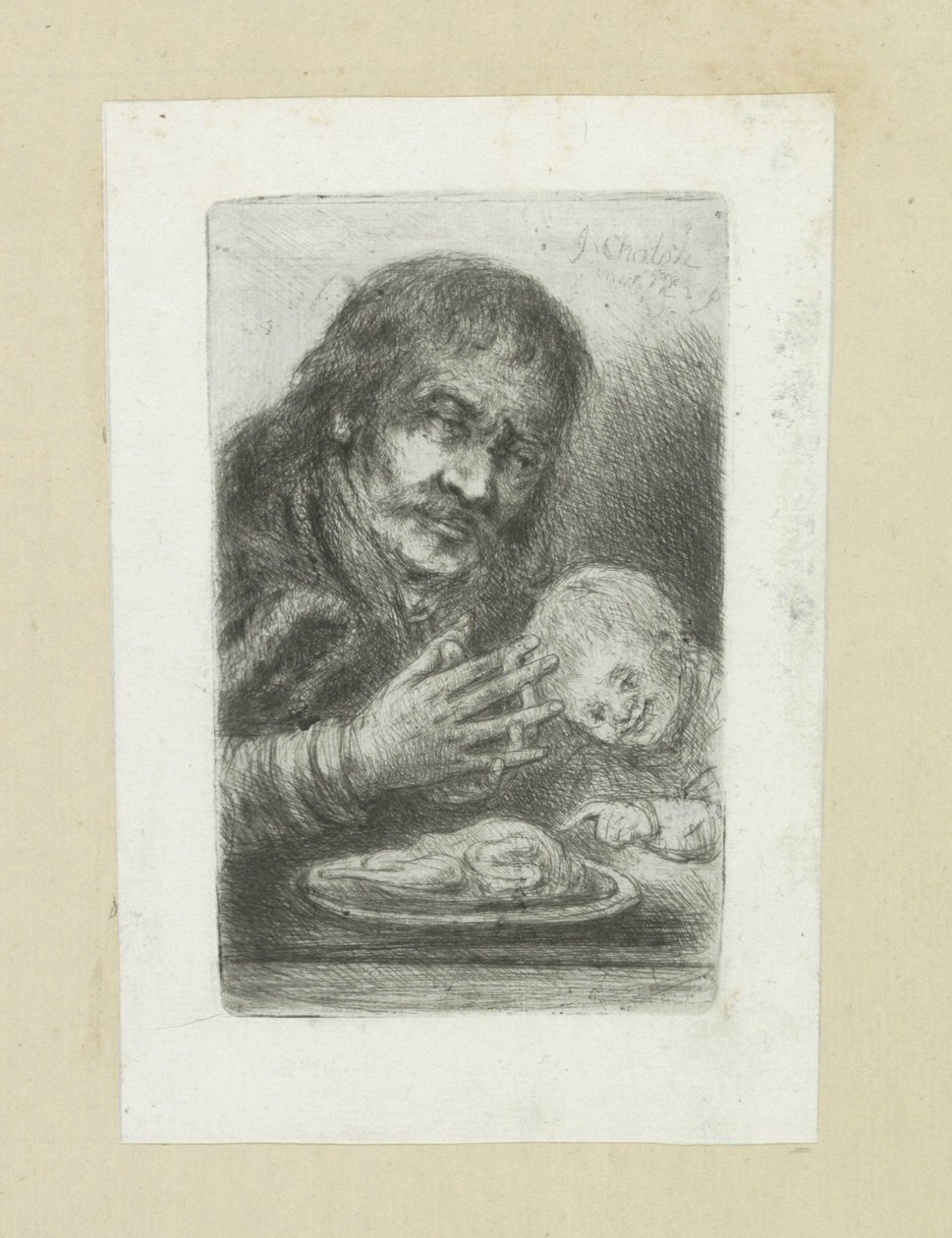 Ember természetben aan de eettafel John Chalon rézkarcainak teljes munkája / Jean Chalon Complette des Eaux Fortes életműve (sorozat címe) alkotó: Jan Chalon