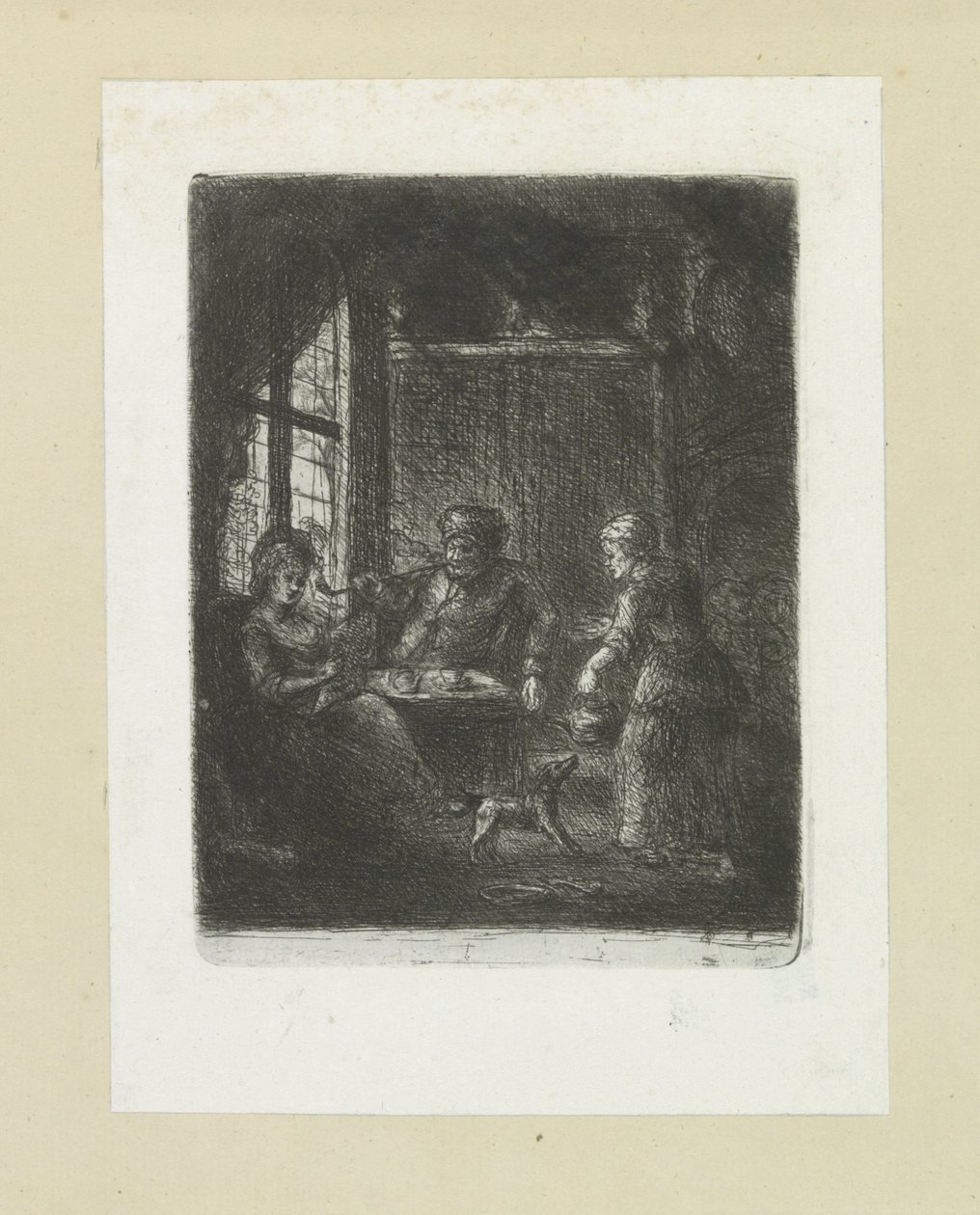 Woonkamer párat tesz John Chalon rézkarcainak teljes munkája / Jean Chalon Complette des Eaux Fortes életműve (sorozat címe) alkotó: Jan Chalon