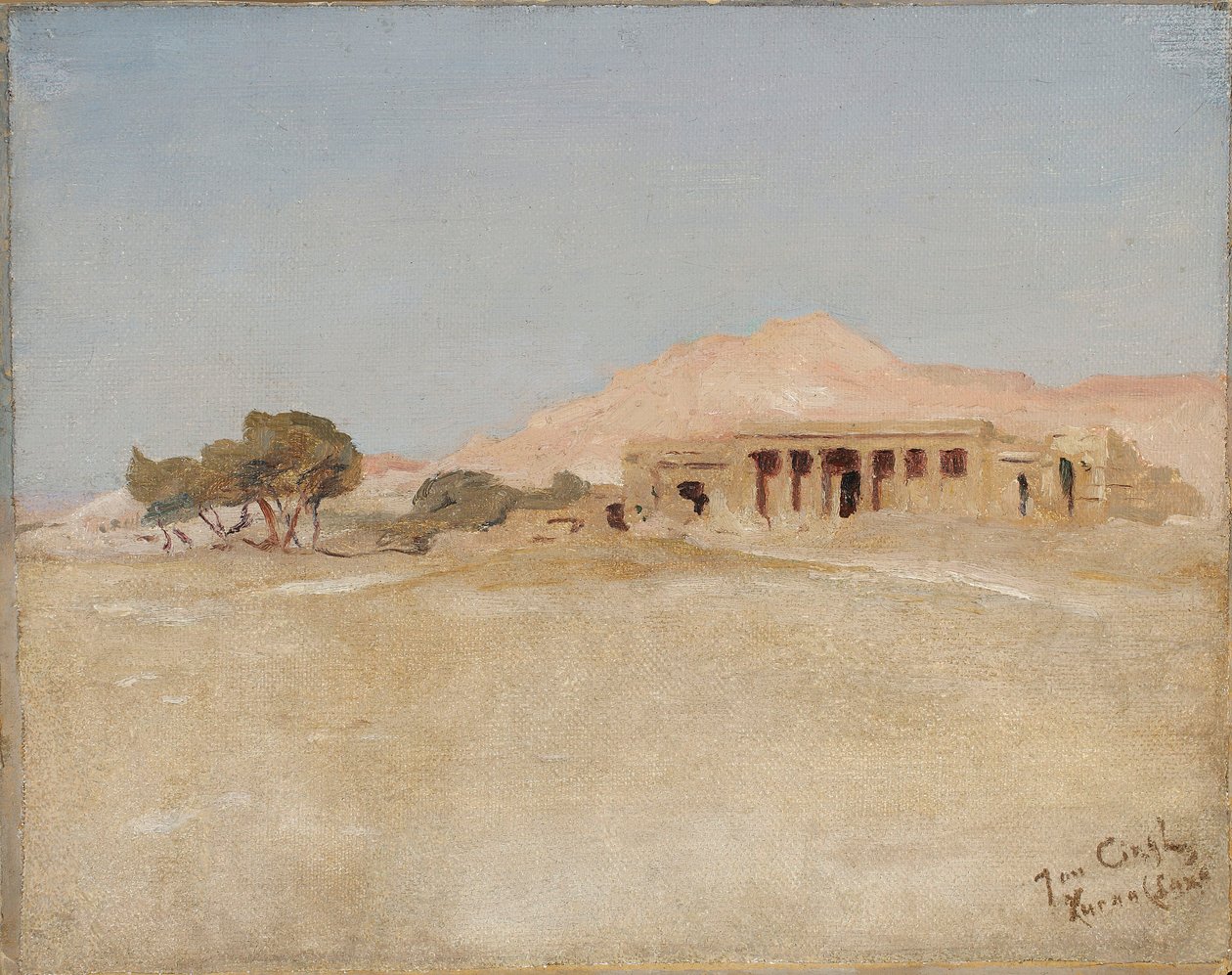 Kurnai templom - Luxor. Egyiptomi utazásból alkotó: Jan Ciągliński