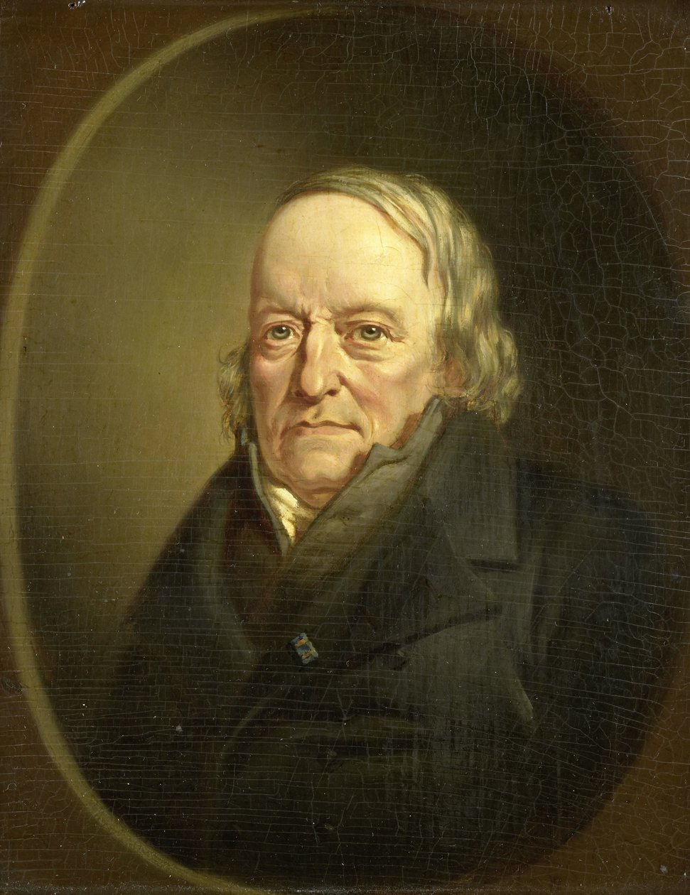 Johannes Kinker költő és filozófus, liège-i professzor portréja alkotó: Jan Cornelis van Rossum