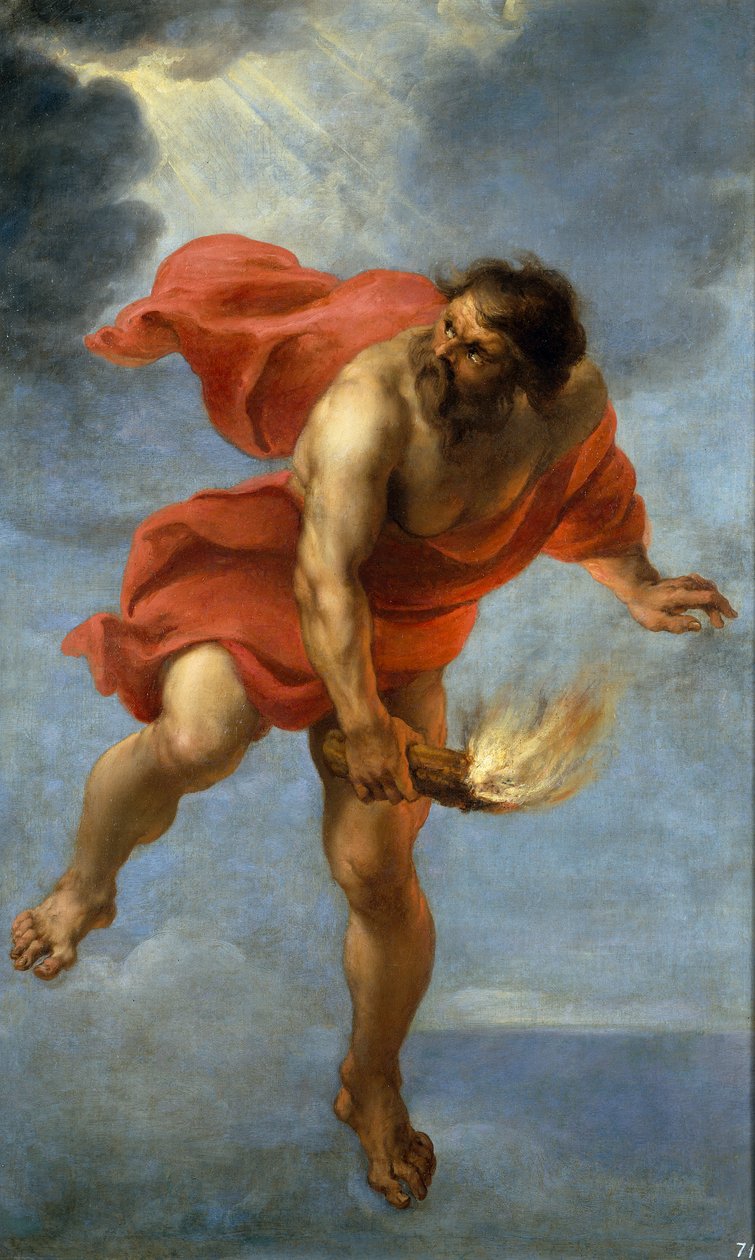 Tüzet hordozó Prométheusz, 1637 alkotó: Jan Cossiers