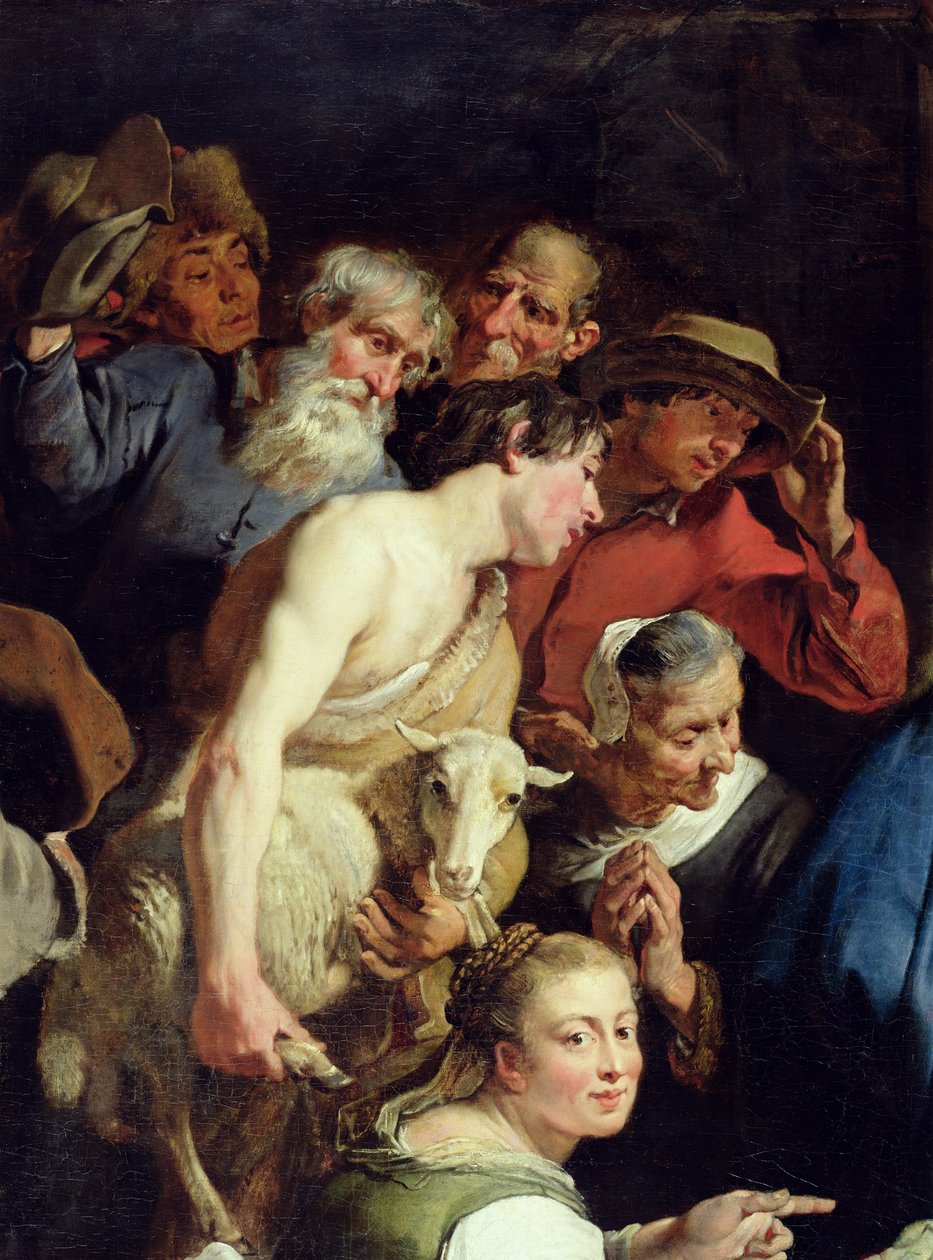 A Pásztorok imádása, 1628 után (247420 részlet) alkotó: Jan Cossiers