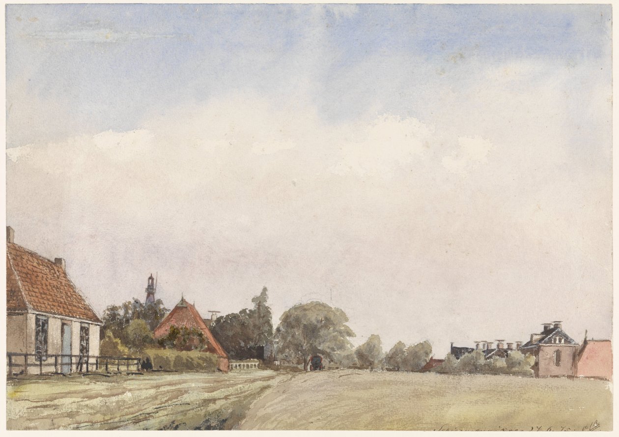 Kilátás a Schiermonnikoogra alkotó: Jan Daniël Cornelis Carel Willem baron de Constant Rebecque